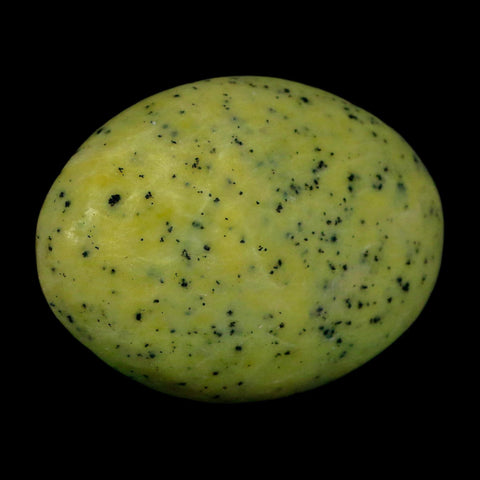 2.7" Natural Polished Serpentine Green And Yellow Palm Stone Mineral Gemstone Pakistan