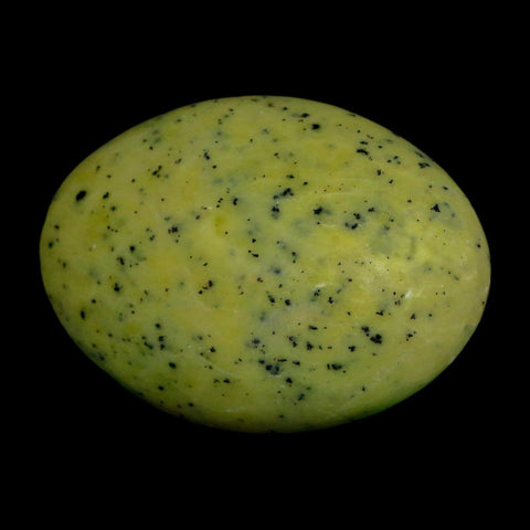 2.7" Natural Polished Serpentine Green And Yellow Palm Stone Mineral Gemstone Pakistan