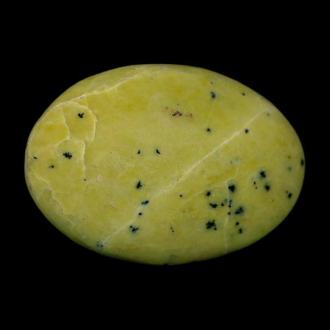 2.3" Natural Polished Serpentine Green And Yellow Palm Stone Mineral Gemstone Pakistan