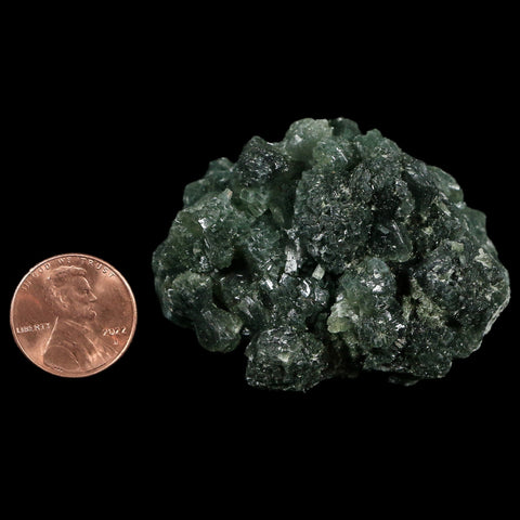2" Rough Green Prehnite Crystal Mineral Specimen Location Imilchil, Morocco - Fossil Age Minerals