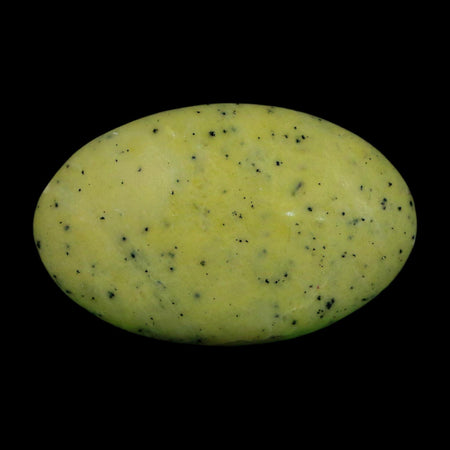 2.7" Natural Polished Serpentine Green And Yellow Palm Stone Mineral Gemstone Pakistan