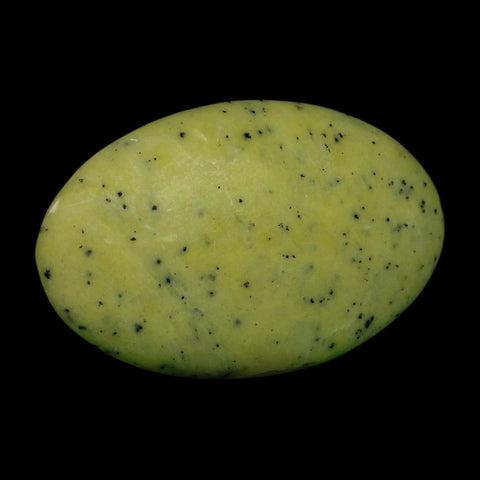 2.7" Natural Polished Serpentine Green And Yellow Palm Stone Mineral Gemstone Pakistan
