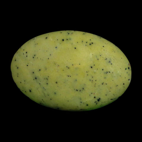 2.7" Natural Polished Serpentine Green And Yellow Palm Stone Mineral Gemstone Pakistan