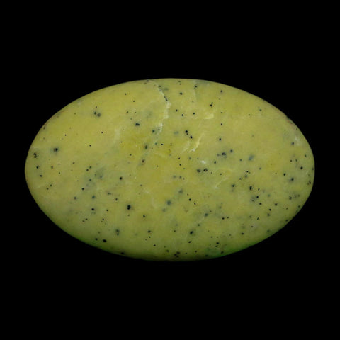 2.7" Natural Polished Serpentine Green And Yellow Palm Stone Mineral Gemstone Pakistan