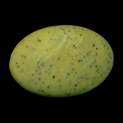 2.7" Natural Polished Serpentine Green And Yellow Palm Stone Mineral Gemstone Pakistan