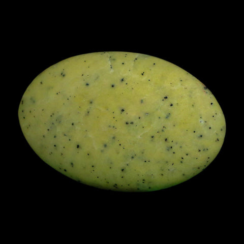 2.7" Natural Polished Serpentine Green And Yellow Palm Stone Mineral Gemstone Pakistan