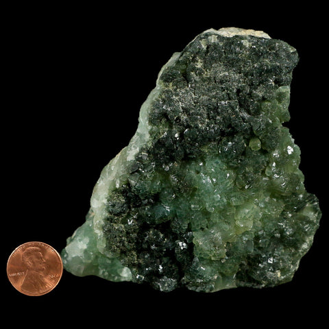 3.5" Rough Green Prehnite Crystal Mineral Specimen Location Imilchil, Morocco - Fossil Age Minerals