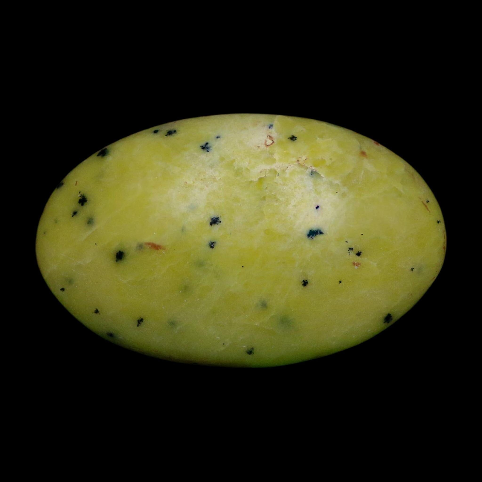 2.4" Natural Polished Serpentine Green And Yellow Palm Stone Mineral Gemstone Pakistan - Fossil Age Minerals