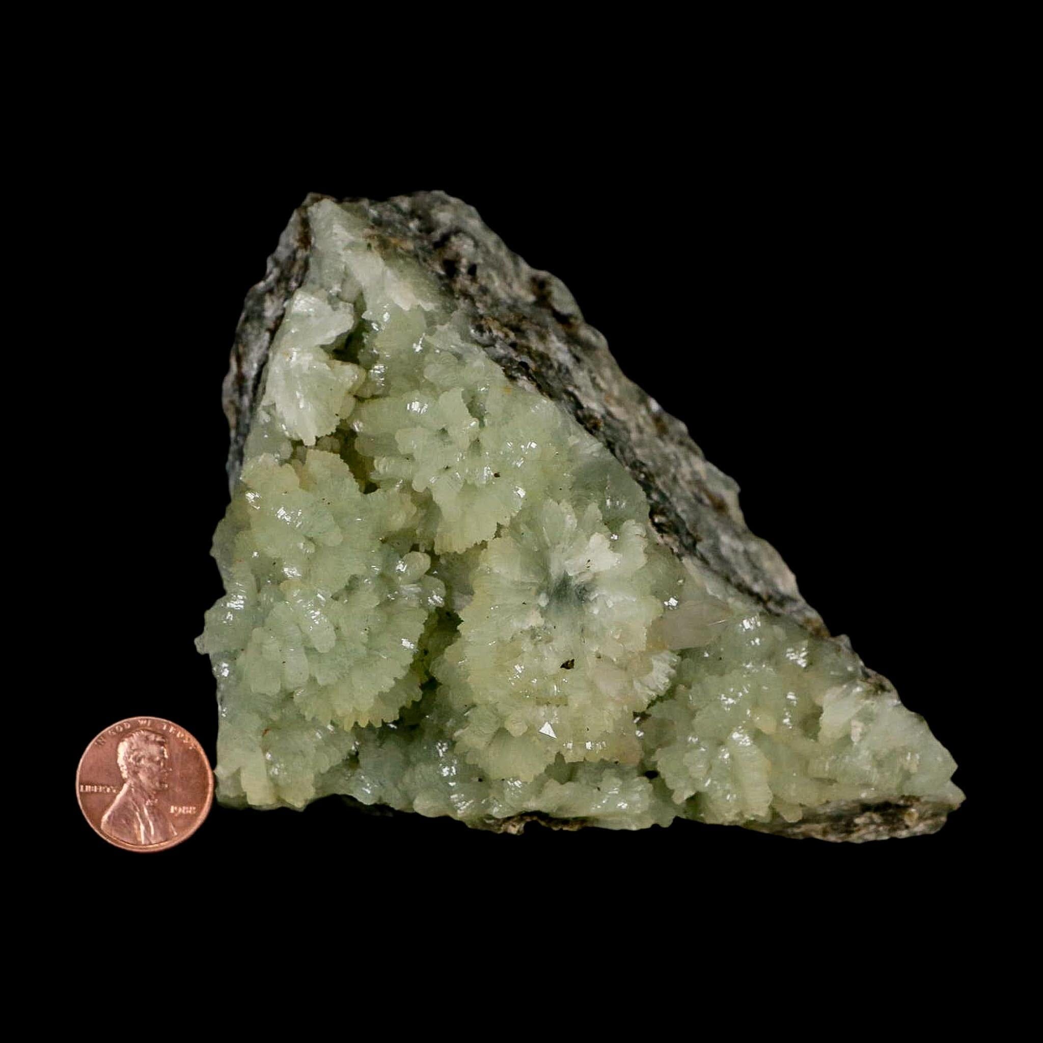 XL 5" Rough Green Prehnite Crystal Mineral Specimen Location Imilchil, Morocco - Fossil Age Minerals