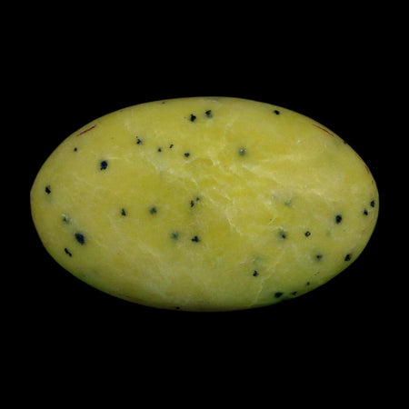 2.4" Natural Polished Serpentine Green And Yellow Palm Stone Mineral Gemstone Pakistan