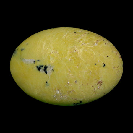 2.3" Natural Polished Serpentine Green And Yellow Palm Stone Mineral Gemstone Pakistan