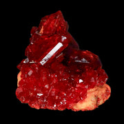 2" Stunning Red Pruskite Yellow Base Crystal Mineral Specimen From Poland