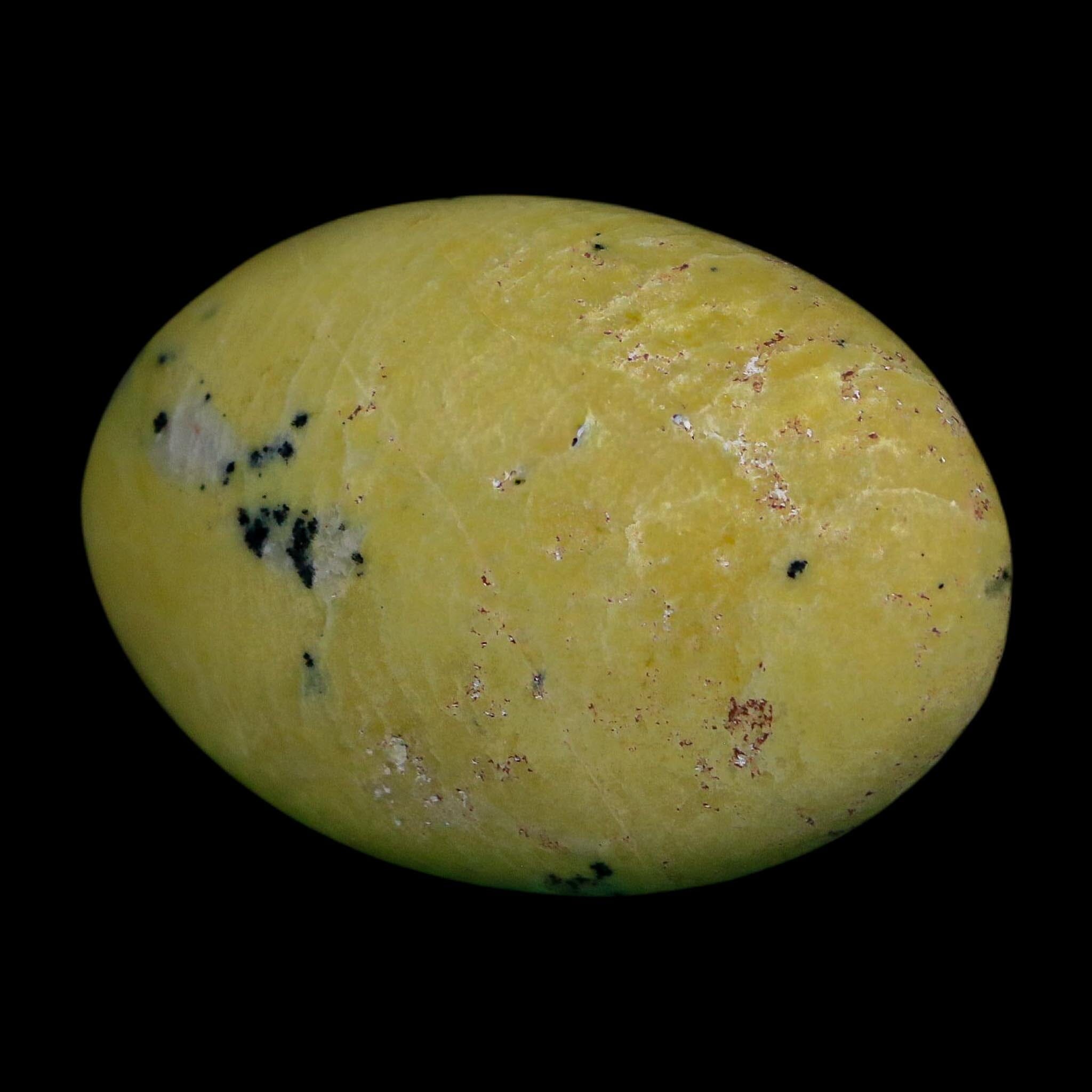 2.3" Natural Polished Serpentine Green And Yellow Palm Stone Mineral Gemstone Pakistan - Fossil Age Minerals