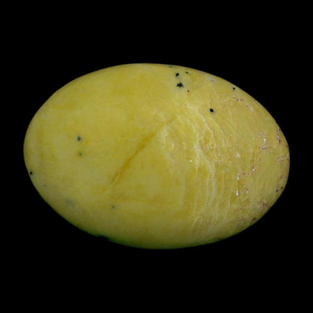2.3" Natural Polished Serpentine Green And Yellow Palm Stone Mineral Gemstone Pakistan