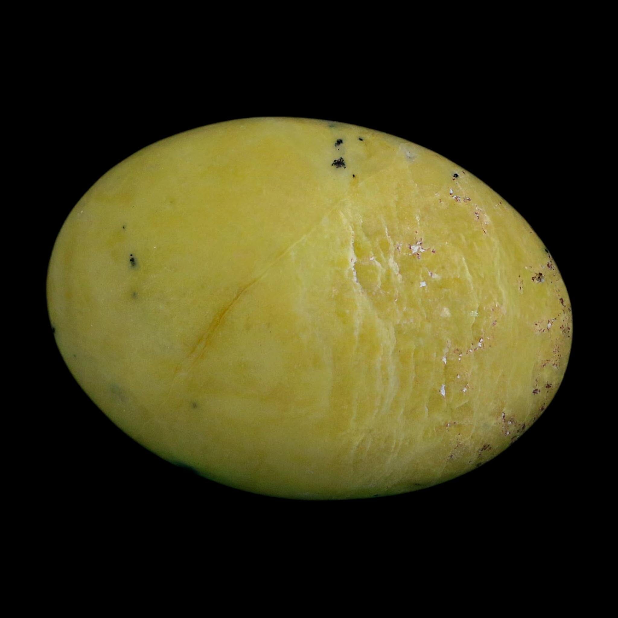 2.3" Natural Polished Serpentine Green And Yellow Palm Stone Mineral Gemstone Pakistan - Fossil Age Minerals