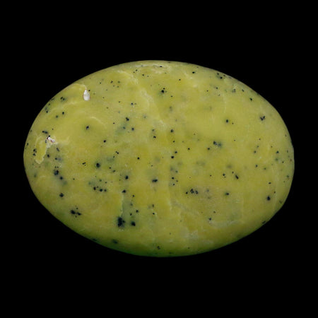 2.5" Natural Polished Serpentine Green And Yellow Palm Stone Mineral Gemstone Pakistan