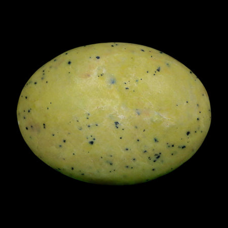 2.9" Natural Polished Serpentine Green And Yellow Palm Stone Mineral Gemstone Pakistan