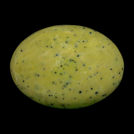 2.9" Natural Polished Serpentine Green And Yellow Palm Stone Mineral Gemstone Pakistan