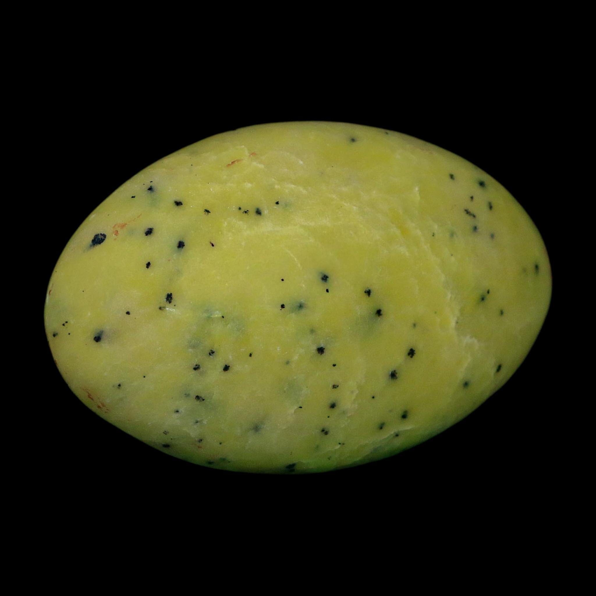 3.2" Natural Polished Serpentine Green And Yellow Palm Stone Mineral Gemstone Pakistan - Fossil Age Minerals