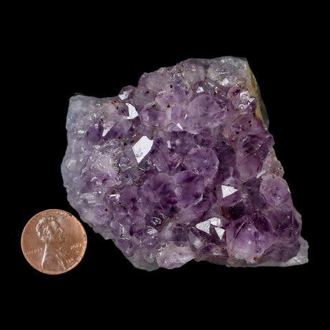 2.6" Rough Purple Amethyst Crystal Cluster Mineral Specimen Brazil