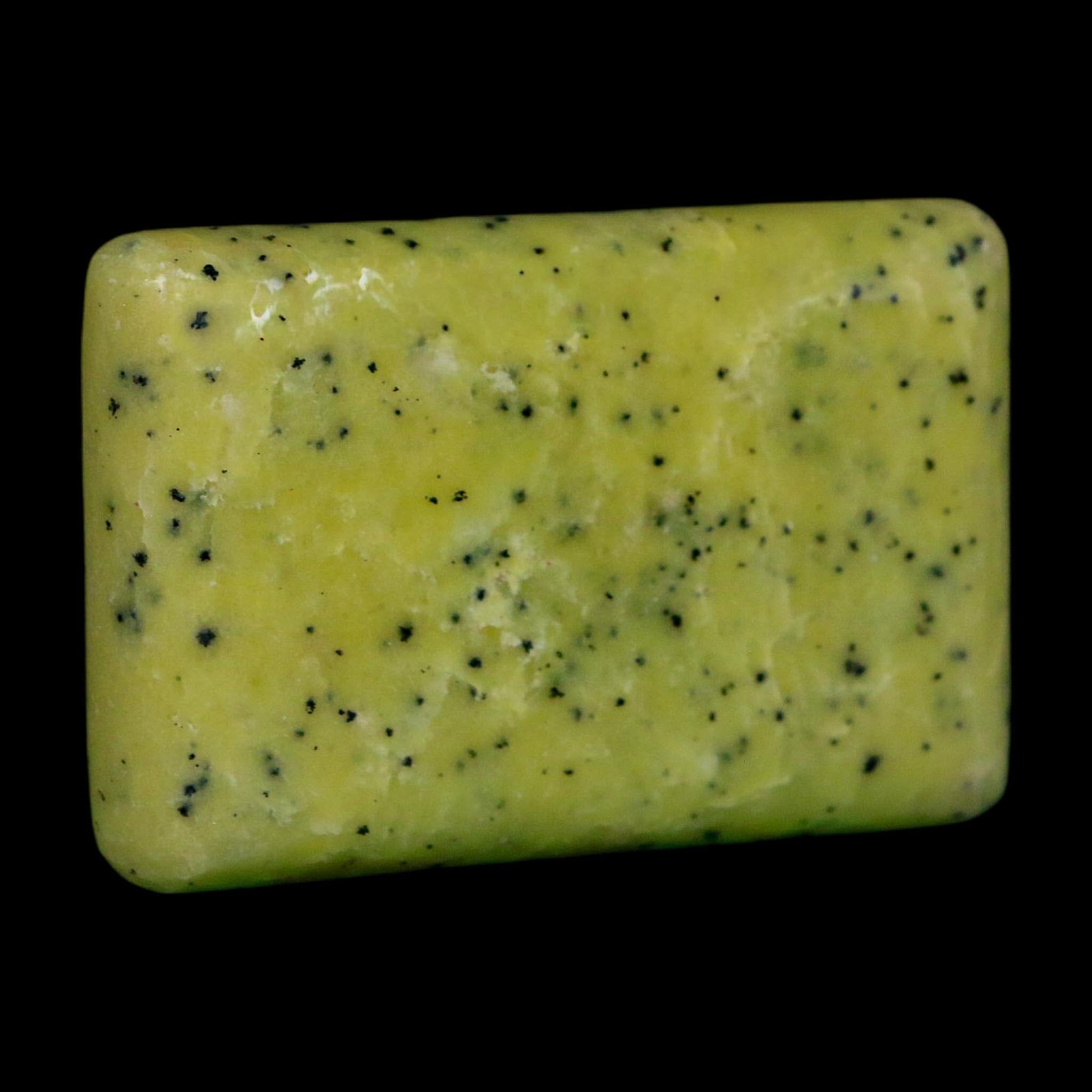 2.4" Natural Polished Serpentine Green And Yellow Square Mineral Gemstone Pakistan - Fossil Age Minerals
