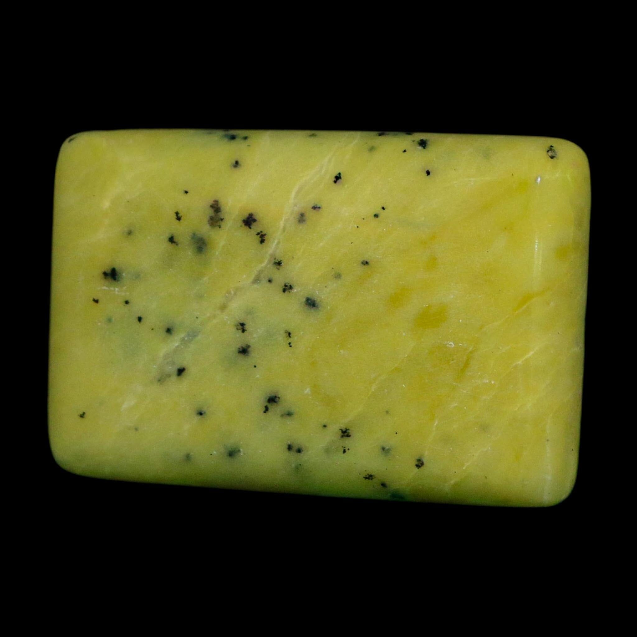 1.9" Natural Polished Serpentine Green And Yellow Square Mineral Gemstone Pakistan - Fossil Age Minerals