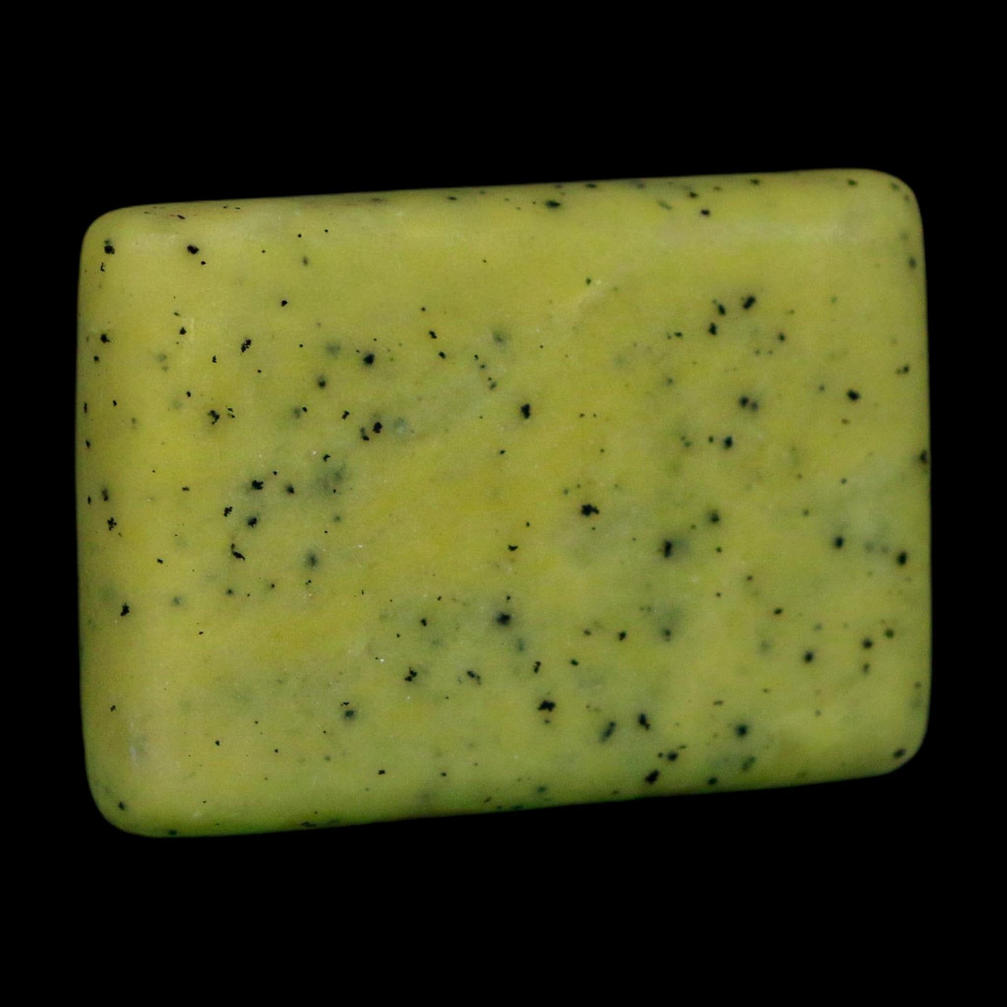 2.1" Natural Polished Serpentine Green And Yellow Square Mineral Gemstone Pakistan - Fossil Age Minerals