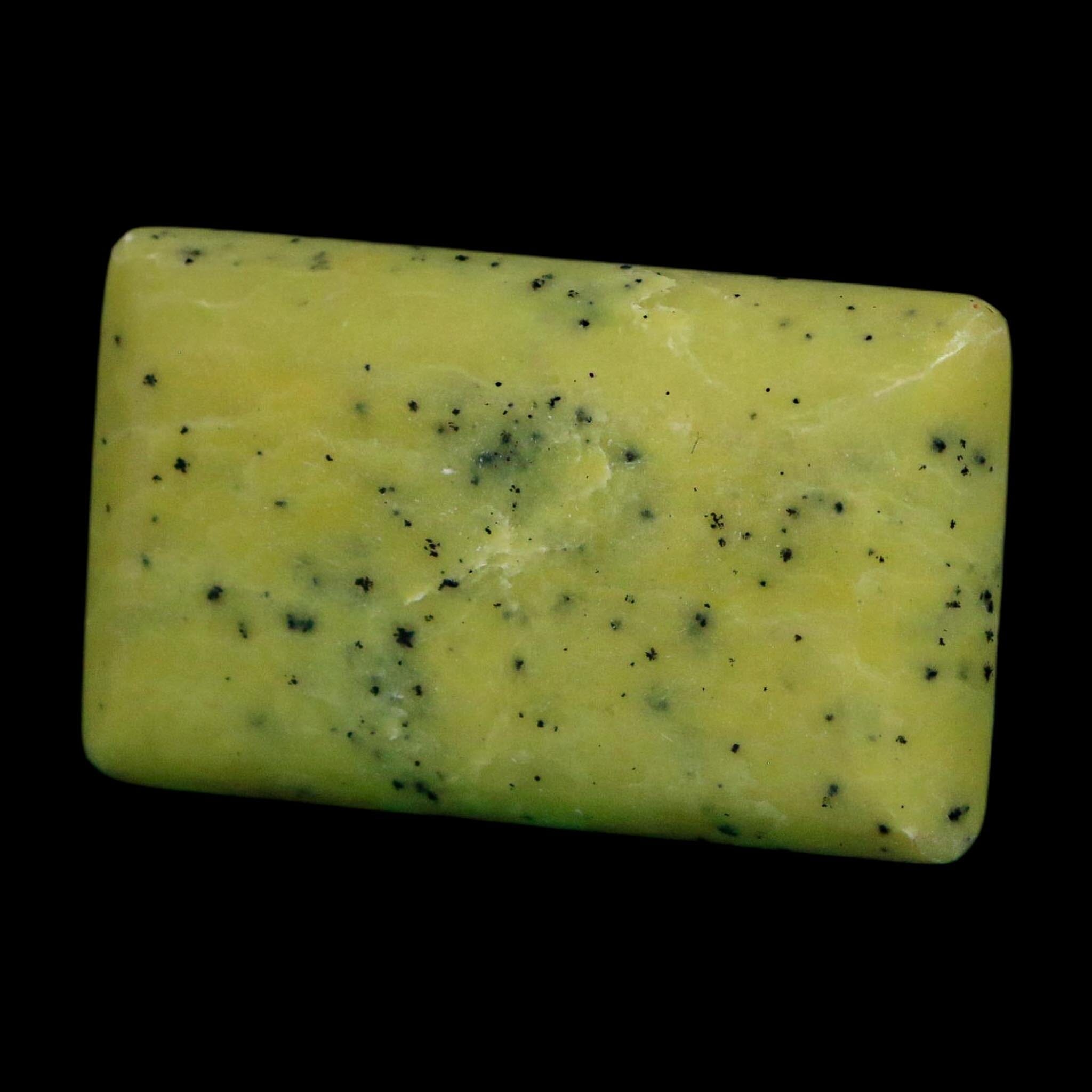 2.1" Natural Polished Serpentine Green And Yellow Square Mineral Gemstone Pakistan - Fossil Age Minerals