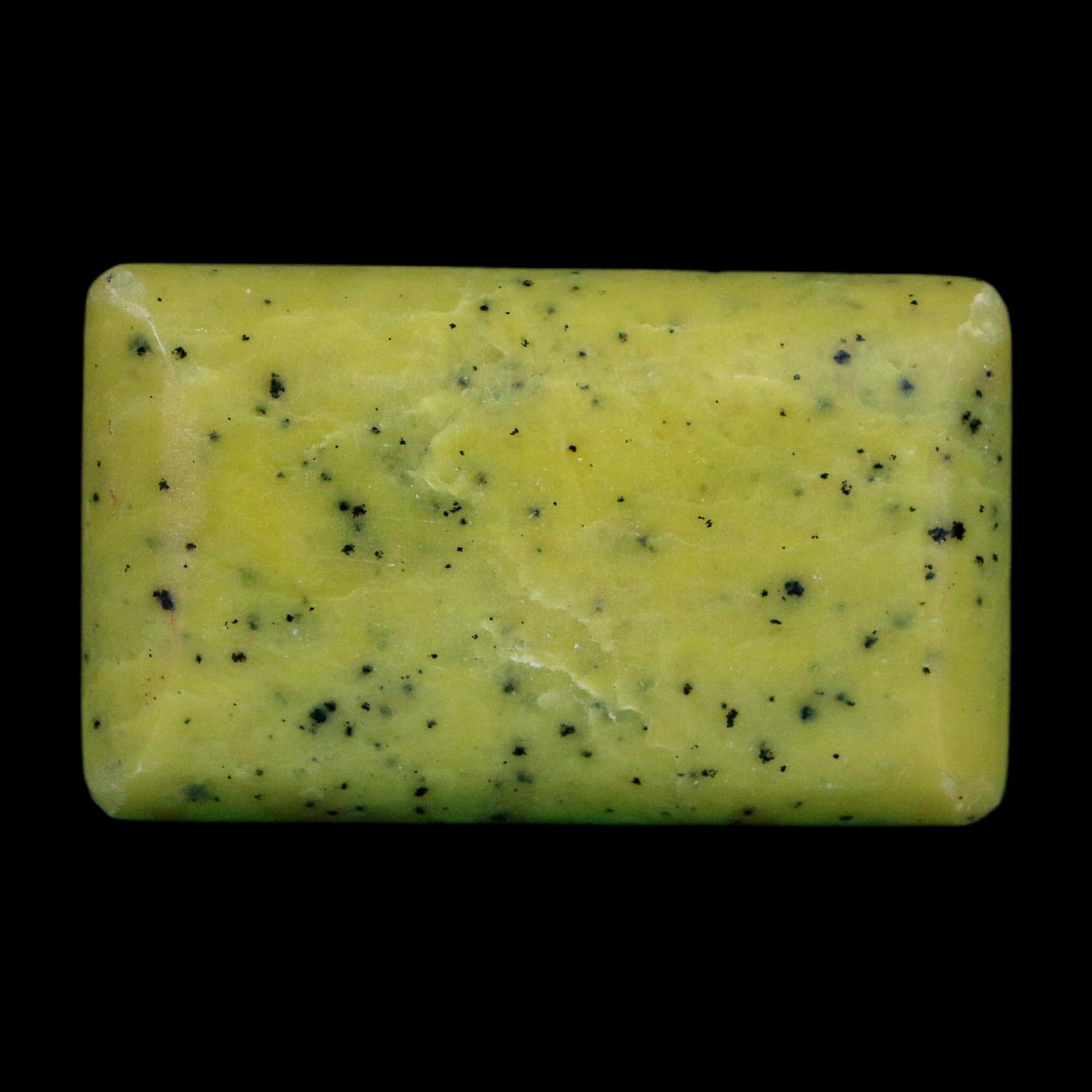2.1" Natural Polished Serpentine Green And Yellow Square Mineral Gemstone Pakistan - Fossil Age Minerals