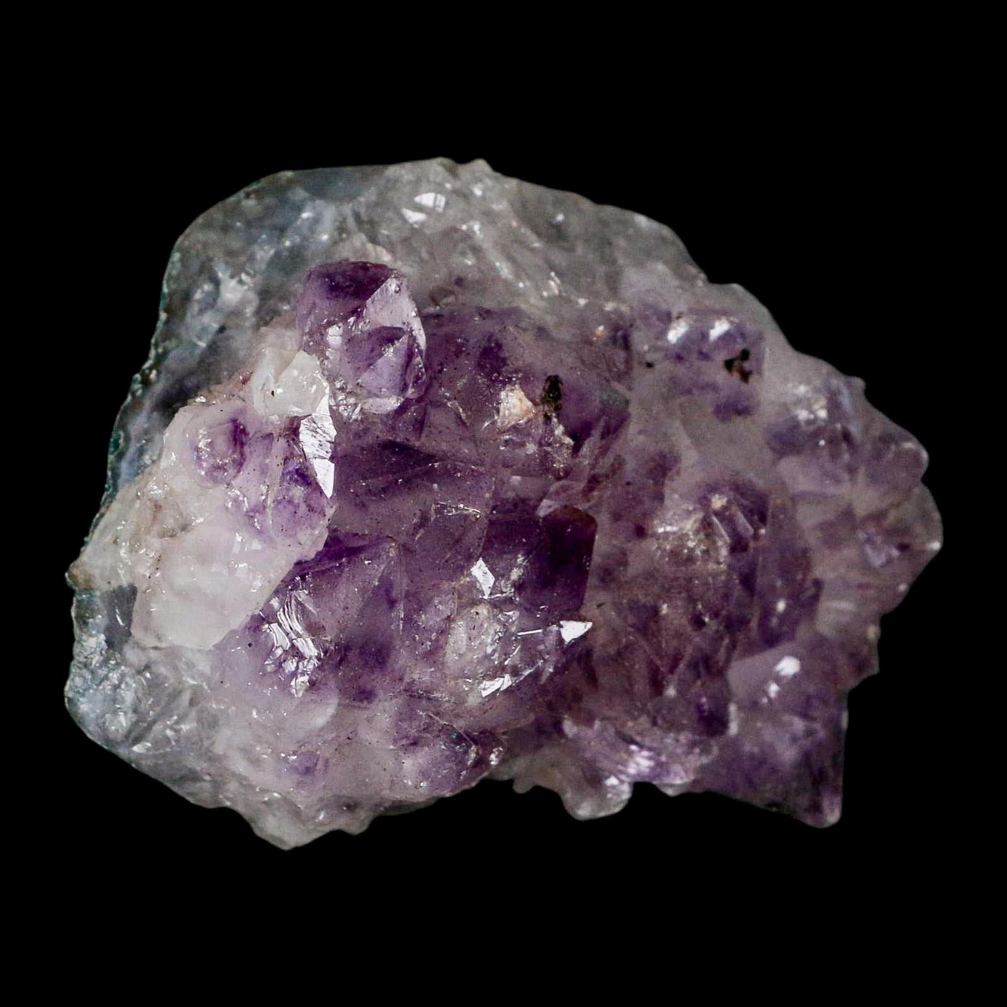 3.1" Rough Purple Amethyst Crystal Cluster Mineral Specimen Brazil - Fossil Age Minerals