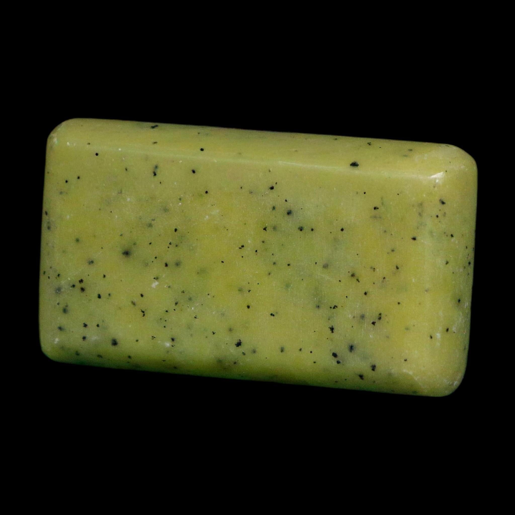2.1" Natural Polished Serpentine Green And Yellow Square Mineral Gemstone Pakistan - Fossil Age Minerals