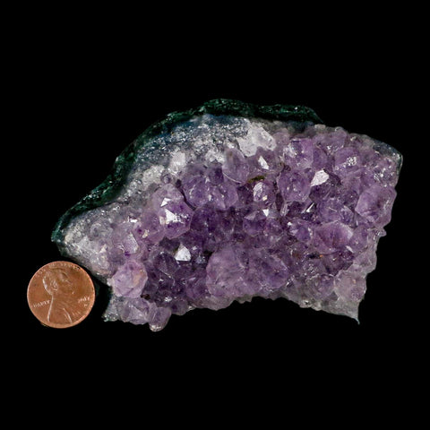 3.8" Rough Purple Amethyst Crystal Cluster Mineral Specimen Brazil