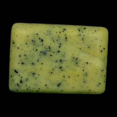 2.2" Natural Polished Serpentine Green And Yellow Square Mineral Gemstone Pakistan