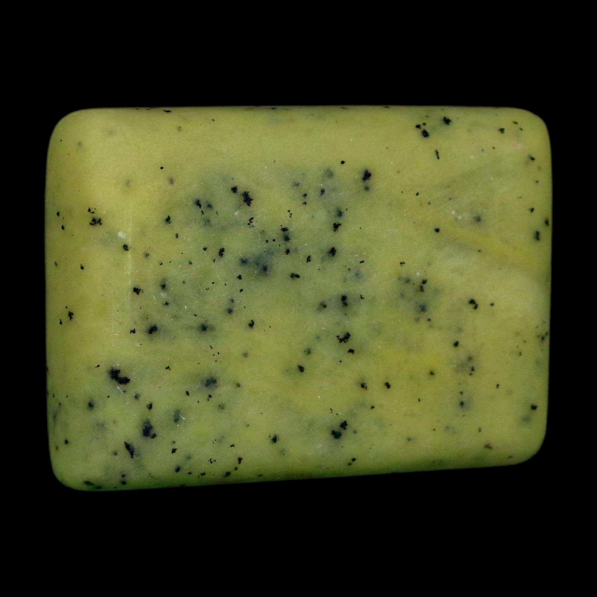 2.2" Natural Polished Serpentine Green And Yellow Square Mineral Gemstone Pakistan - Fossil Age Minerals