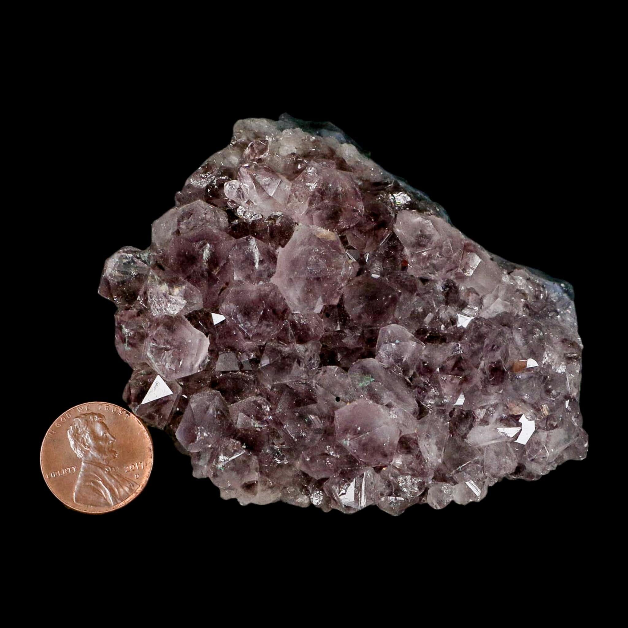 3.4" Rough Purple Amethyst Crystal Cluster Mineral Specimen Brazil - Fossil Age Minerals