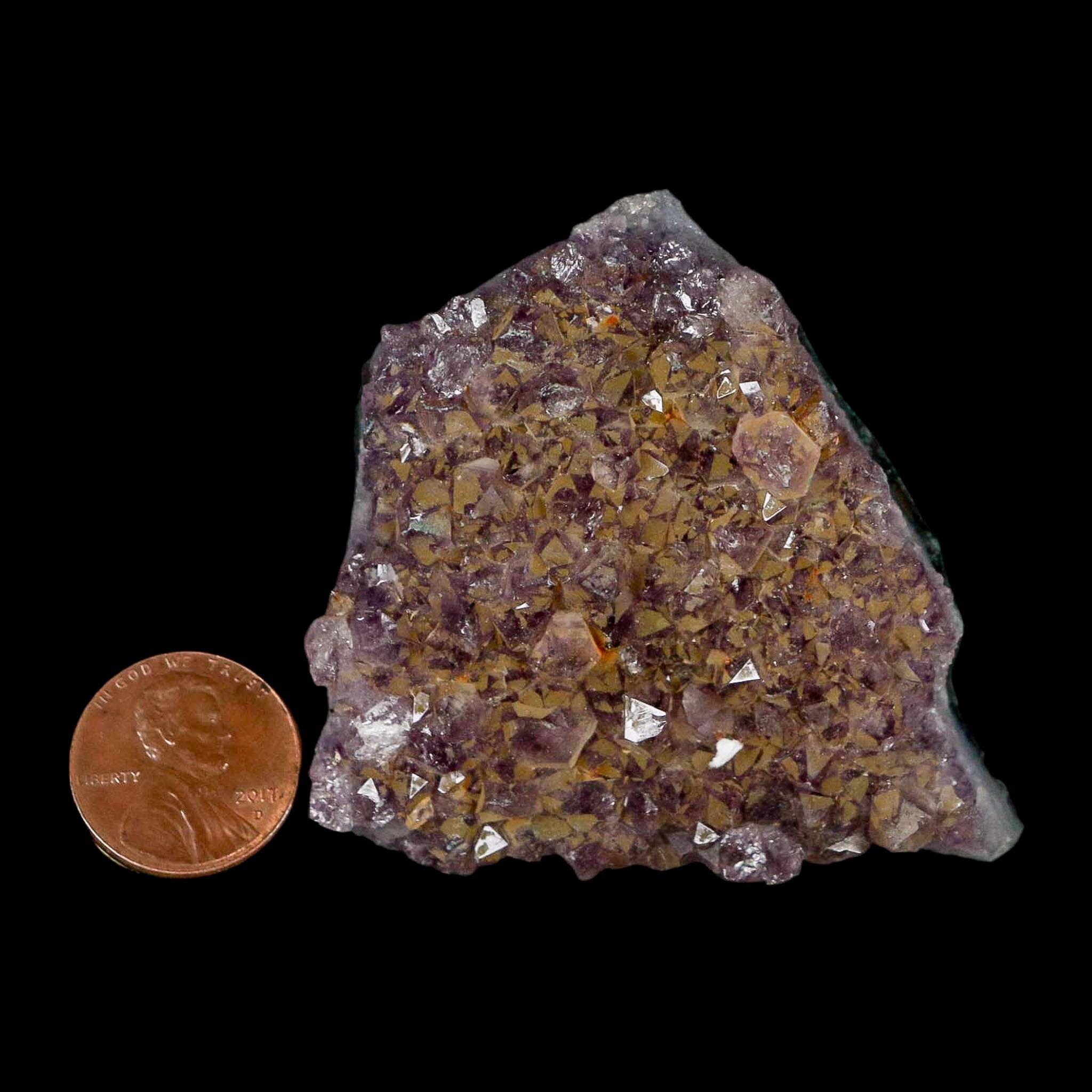 2.2" Rough Purple Amethyst Crystal Cluster Mineral Specimen Brazil - Fossil Age Minerals