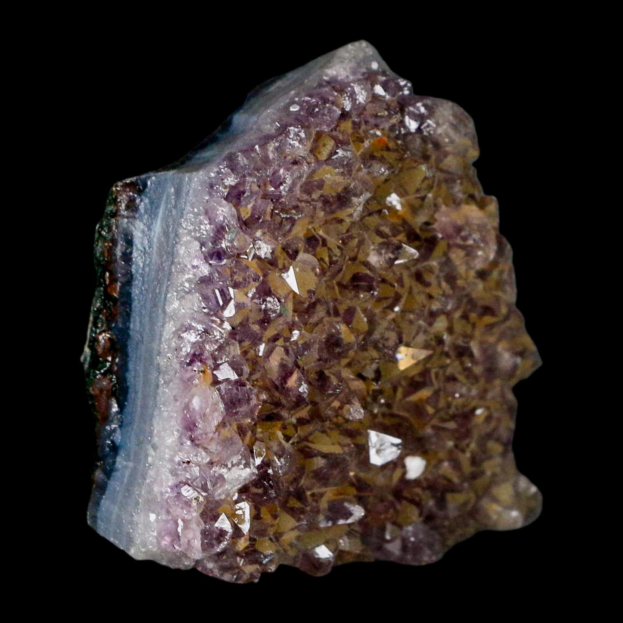 2.2" Rough Purple Amethyst Crystal Cluster Mineral Specimen Brazil - Fossil Age Minerals