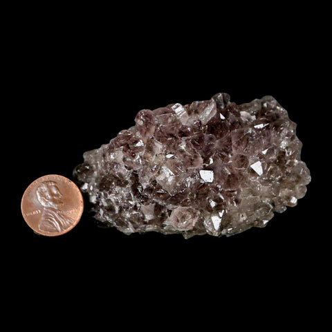 2.7" Rough Purple Amethyst Crystal Cluster Mineral Specimen Brazil