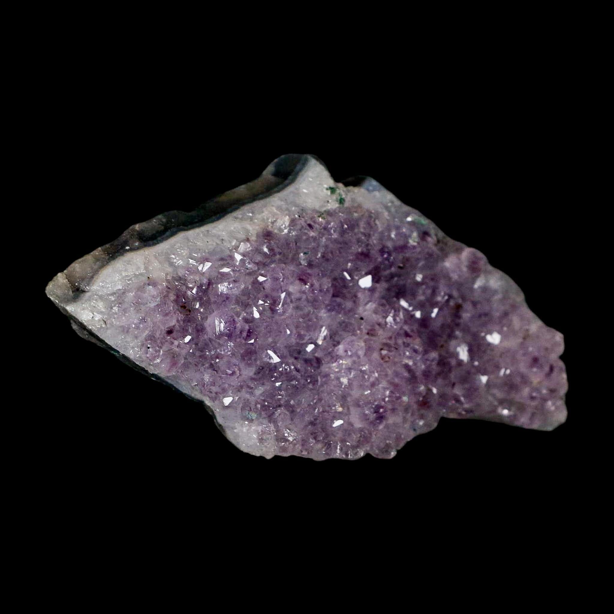 3.8" Rough Purple Amethyst Crystal Cluster Mineral Specimen Brazil - Fossil Age Minerals
