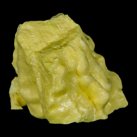 2" Rough Bright Yellow Sulfur Crystal Mineral Specimen From Louisiana - Fossil Age Minerals
