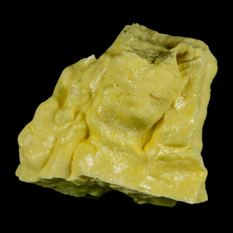 2" Rough Bright Yellow Sulfur Crystal Mineral Specimen From Louisiana - Fossil Age Minerals