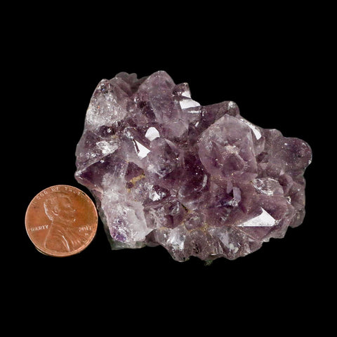 2.4" Rough Purple Amethyst Crystal Cluster Mineral Specimen Brazil