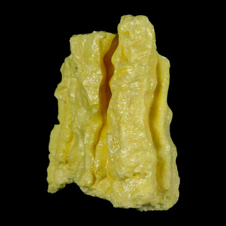 2.2" Rough Bright Yellow Sulfur Crystal Mineral Specimen From Louisiana