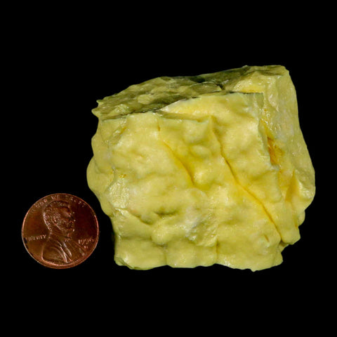 2.2" Rough Bright Yellow Sulfur Crystal Mineral Specimen From Louisiana - Fossil Age Minerals