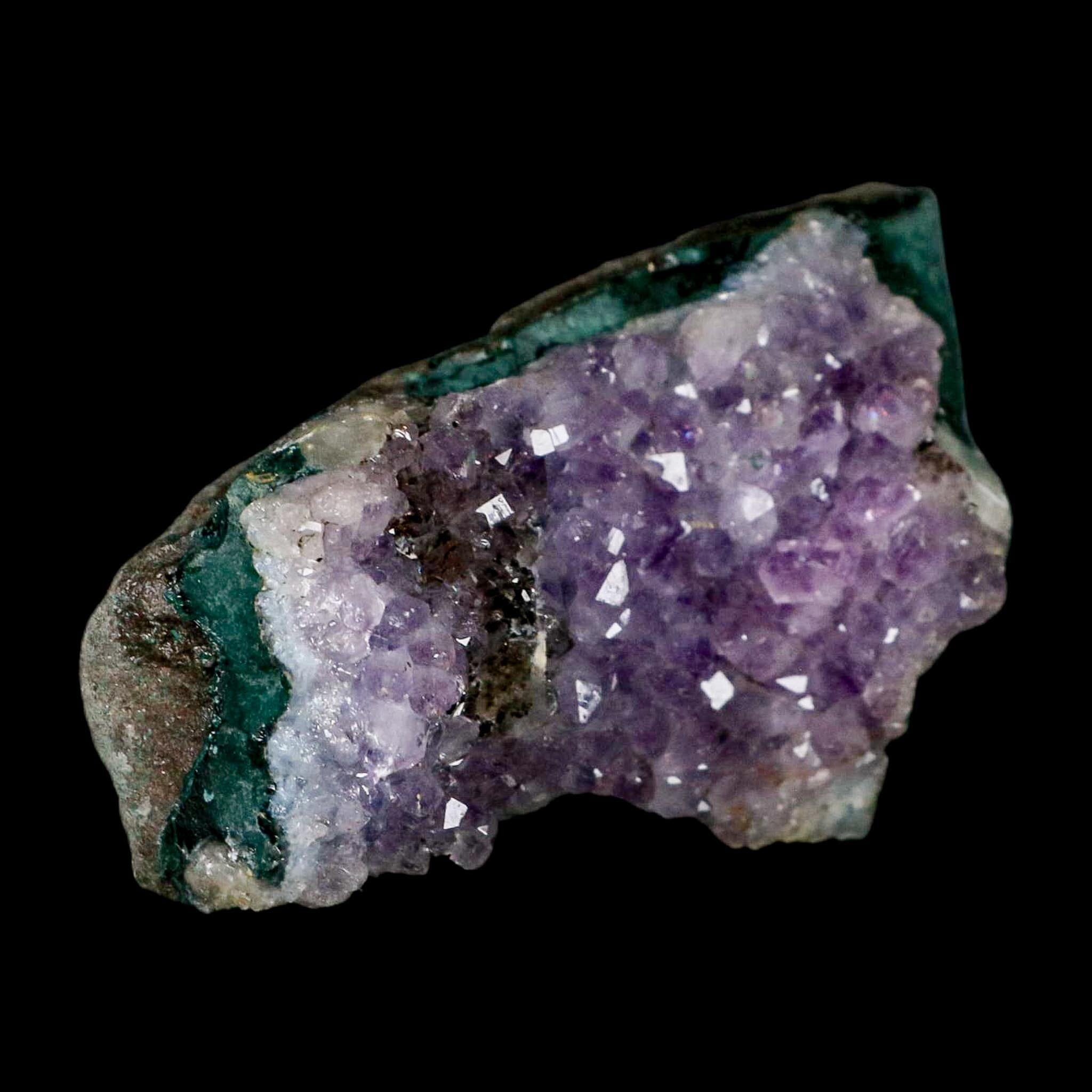 3.3" Rough Purple Amethyst Crystal Cluster Mineral Specimen Brazil - Fossil Age Minerals
