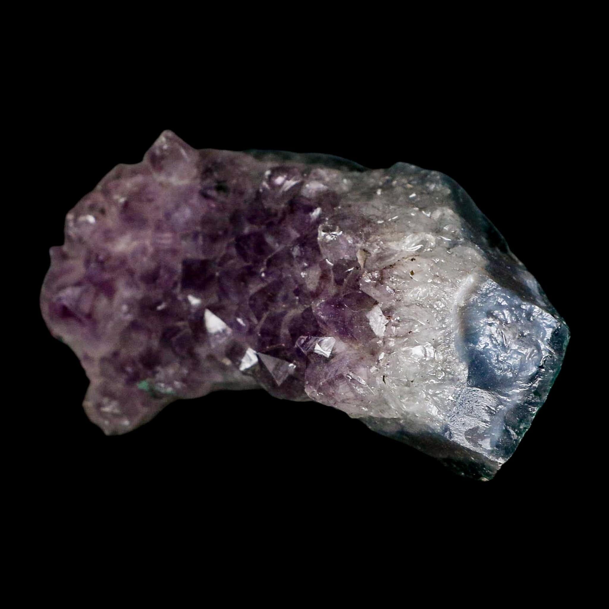 3.6" Rough Purple Amethyst Crystal Cluster Mineral Specimen Brazil - Fossil Age Minerals