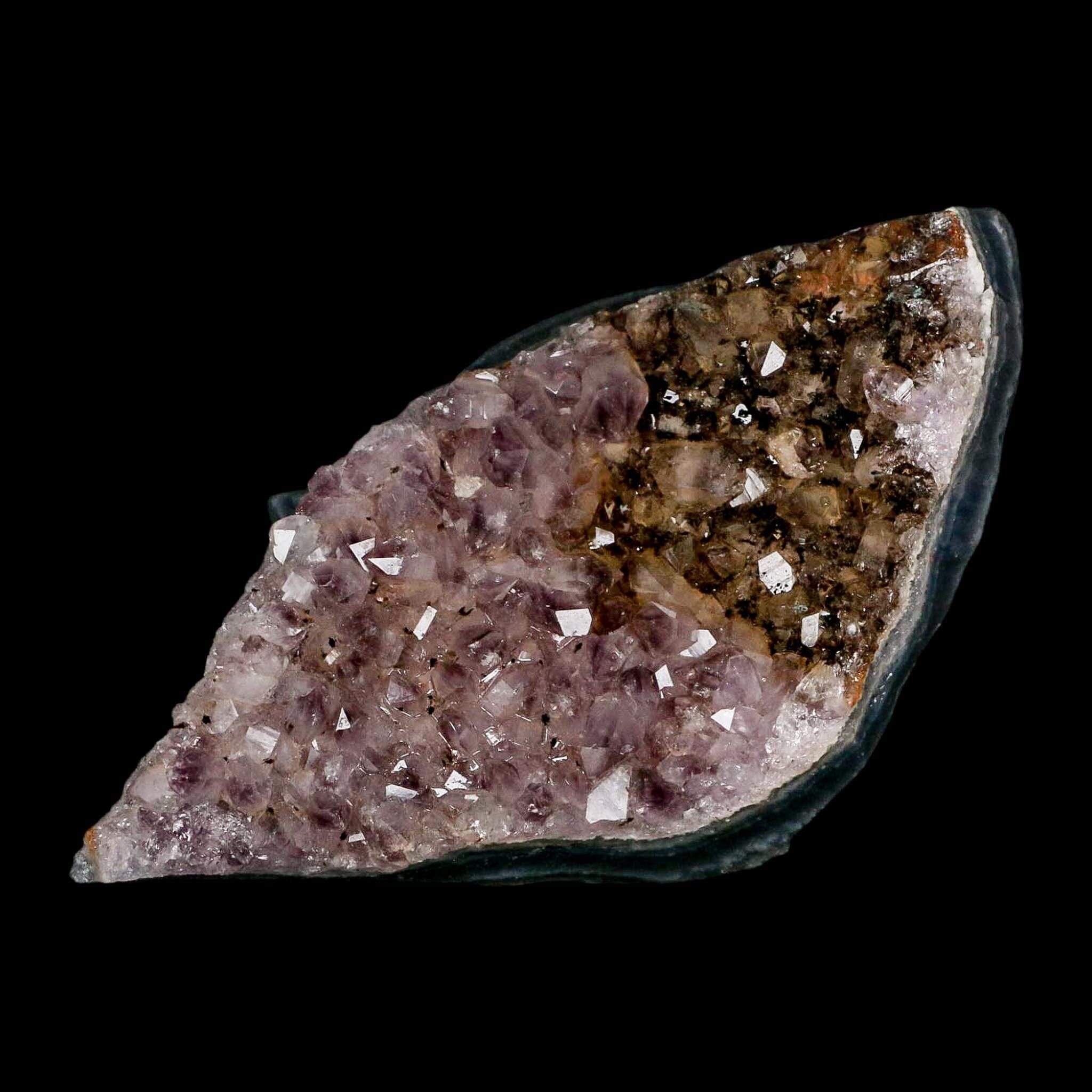 4.1" Rough Purple Amethyst Crystal Cluster Mineral Specimen Brazil - Fossil Age Minerals