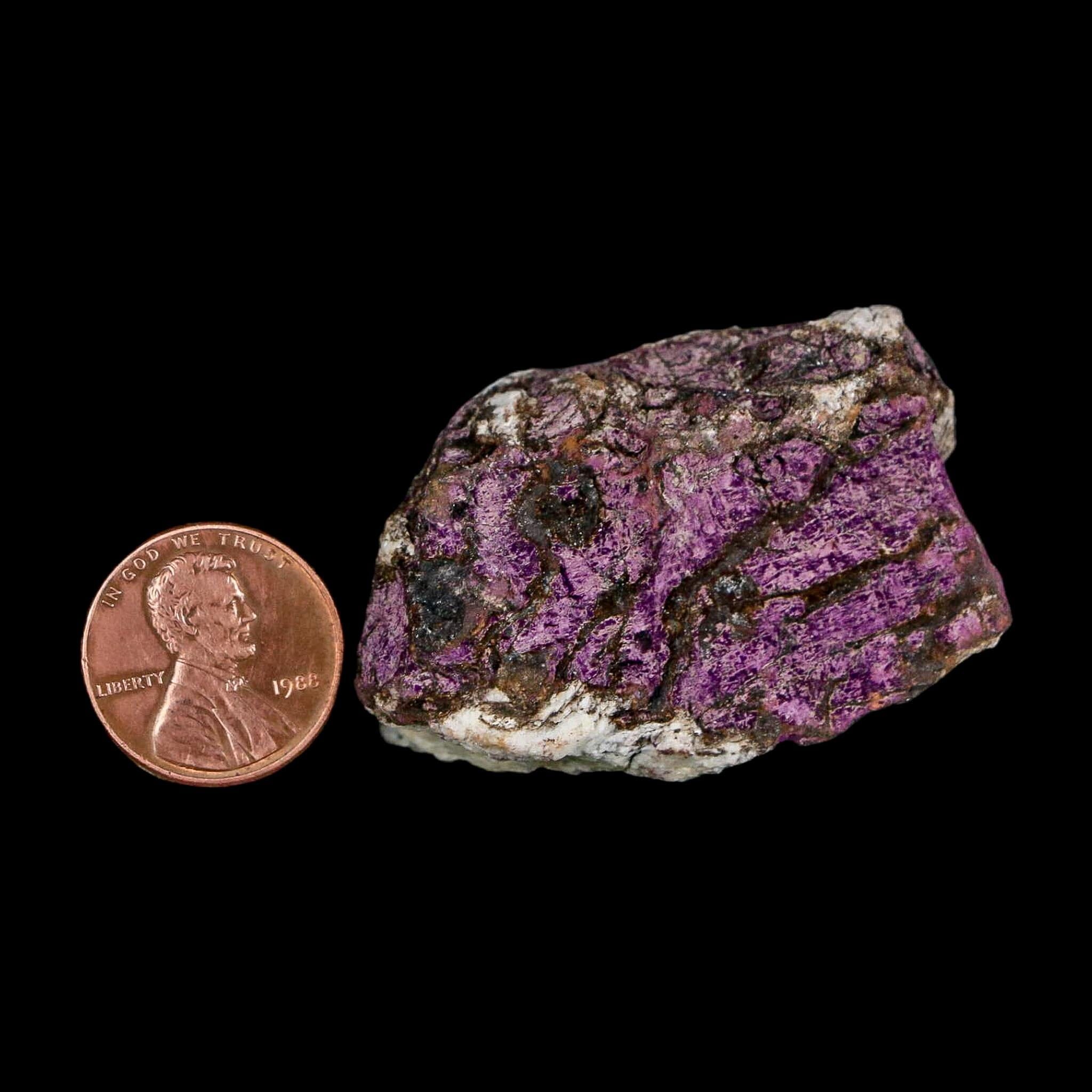 1.9" Rough Purple Purpurite Manganese Mineral Specimen Location Namibia - Fossil Age Minerals