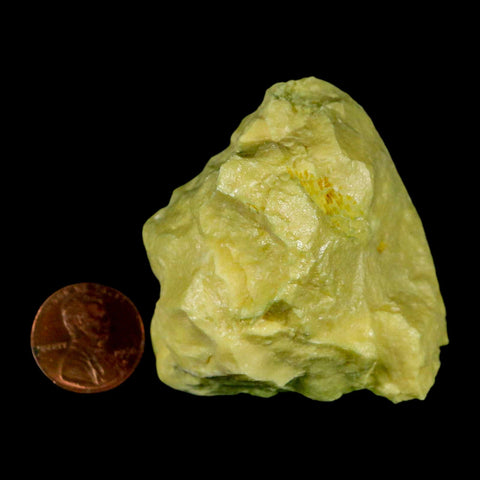 2.2" Rough Bright Yellow Sulfur Crystal Mineral Specimen From Louisiana - Fossil Age Minerals