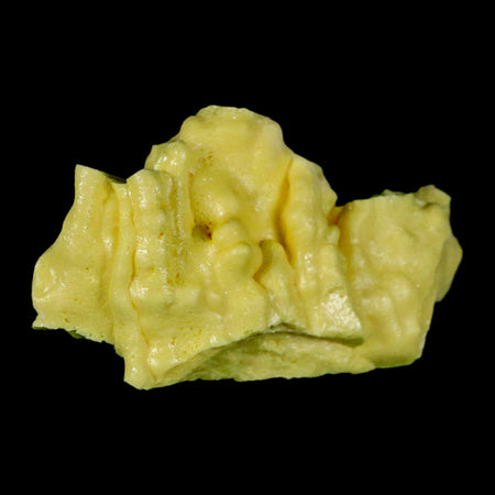 3" Rough Bright Yellow Sulfur Crystal Mineral Specimen From Louisiana